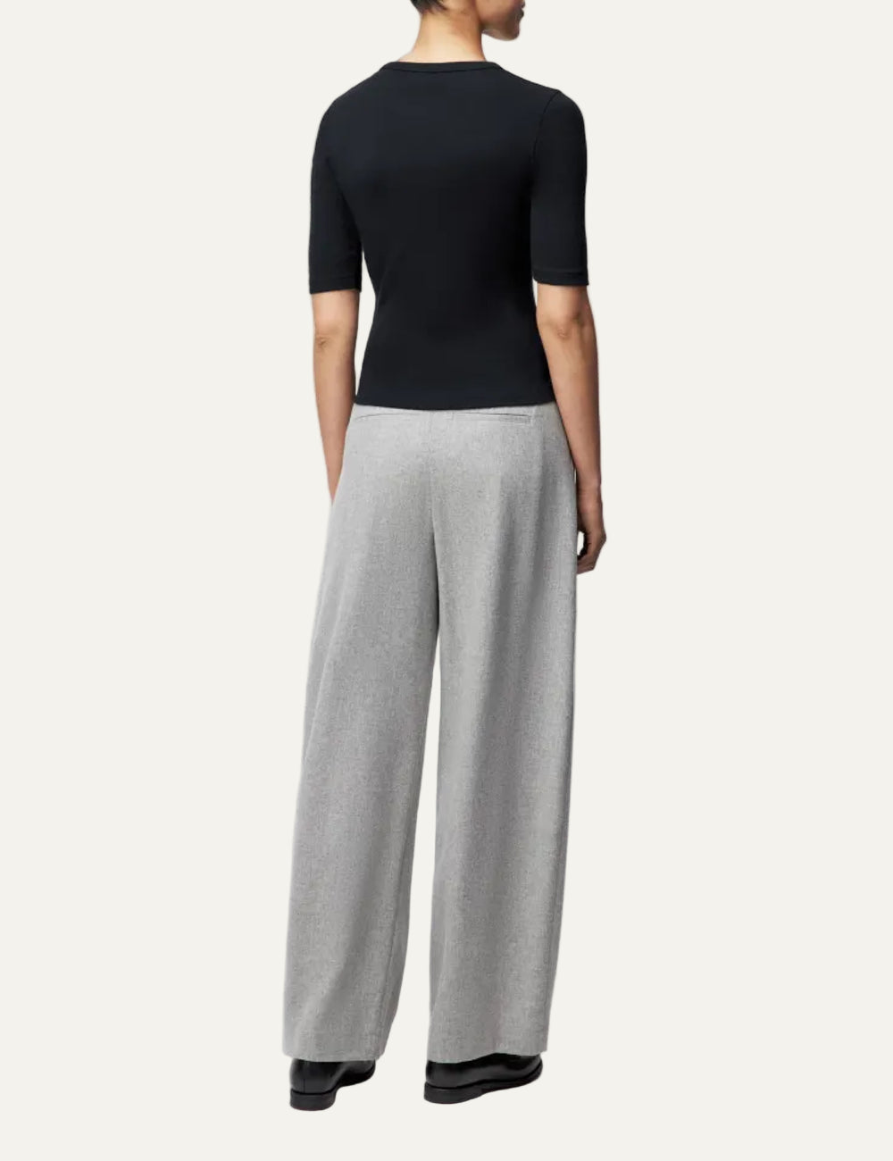 DRYKORN SELAY TOP IN COTTON BLACK