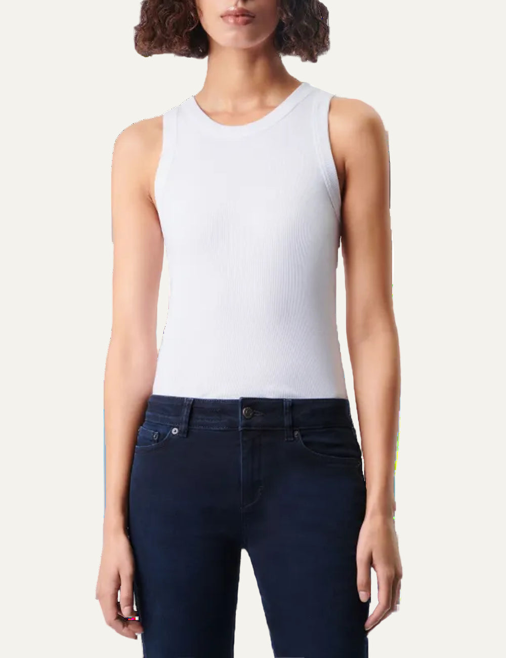 DRYKORN OLINA TOP IN COTTON WHITE