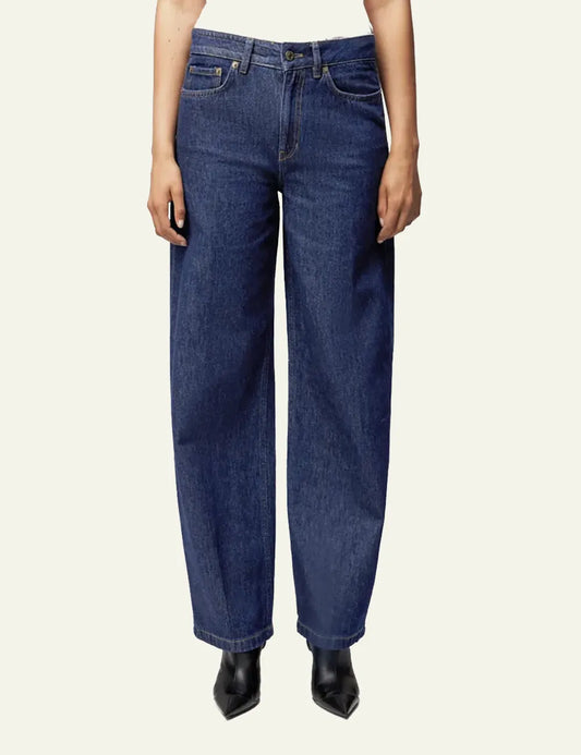 DRYKORN MEDLEY MID WAIST JEANS IN BLUE DENIM