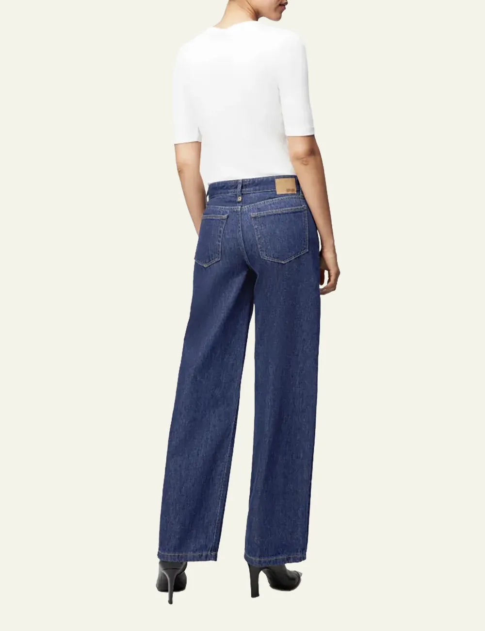 DRYKORN MEDLEY MID WAIST JEANS IN BLUE DENIM