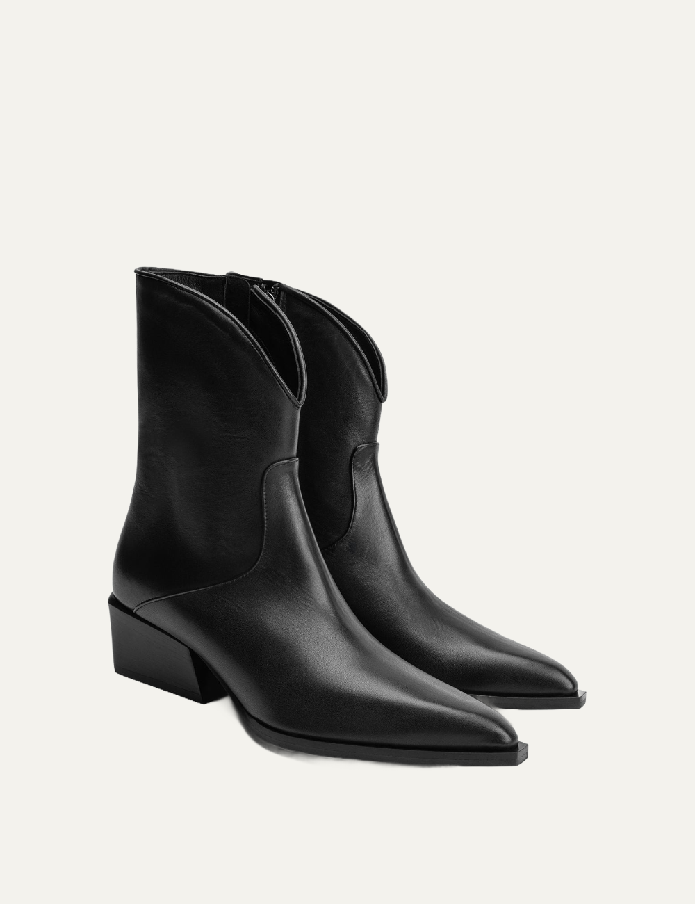 POEVE DALLAS ANKLE BOOTS BLACK