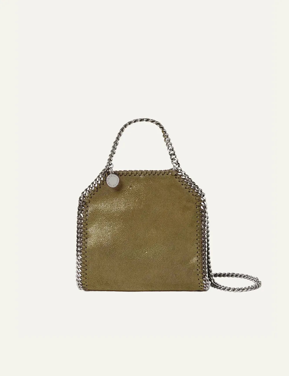 STELLA MCCARTNEY FALABELLA TINY BAG SHAGGY OLIVE
