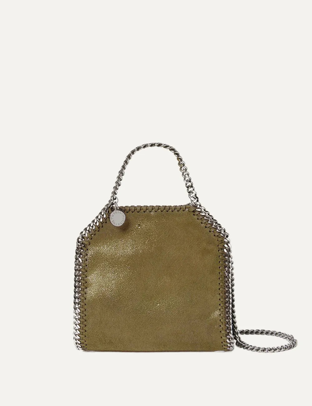 STELLA MCCARTNEY FALABELLA TINY BAG SHAGGY OLIVE