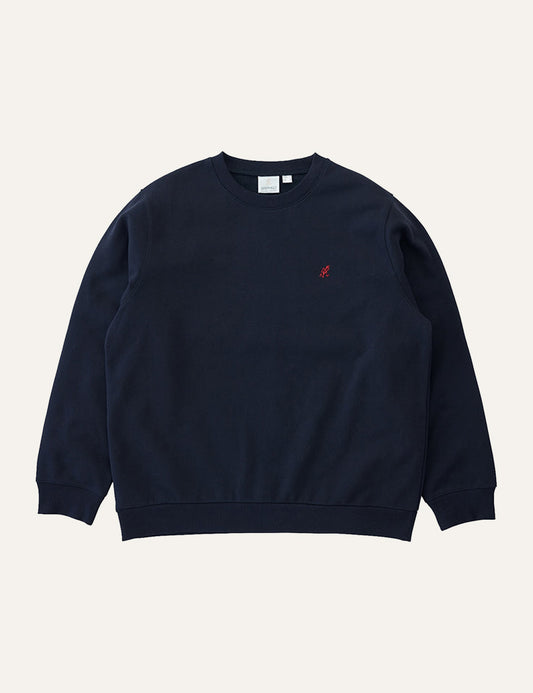 GRAMICCI ONE POINT CREW SWEATSHIRT DARK NAVY