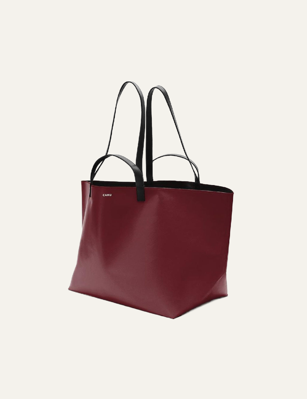 CAHU PRATIQUE ZIPPE MEDIUM BURGUNDY