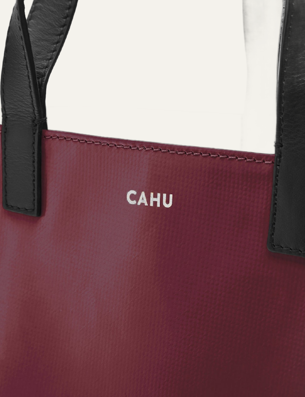 CAHU PRATIQUE ZIPPE MEDIUM BURGUNDY