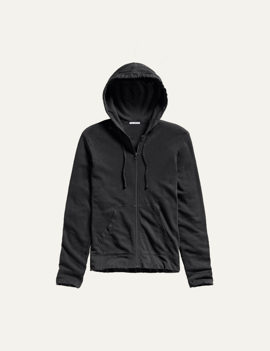 JAMES PERSE VINTAGE FRENCH TERRY ZIP HOODY CARBON