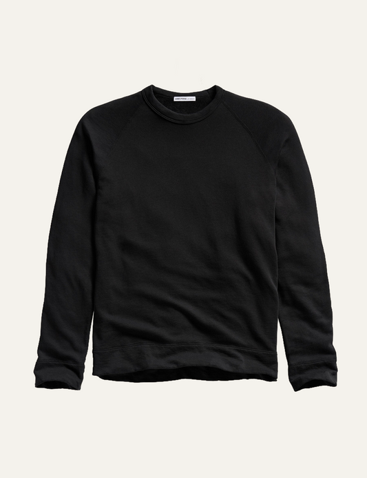 JAMES PERSE VINTAGE FRENCH TERRY SWEATSHIRT BLACK