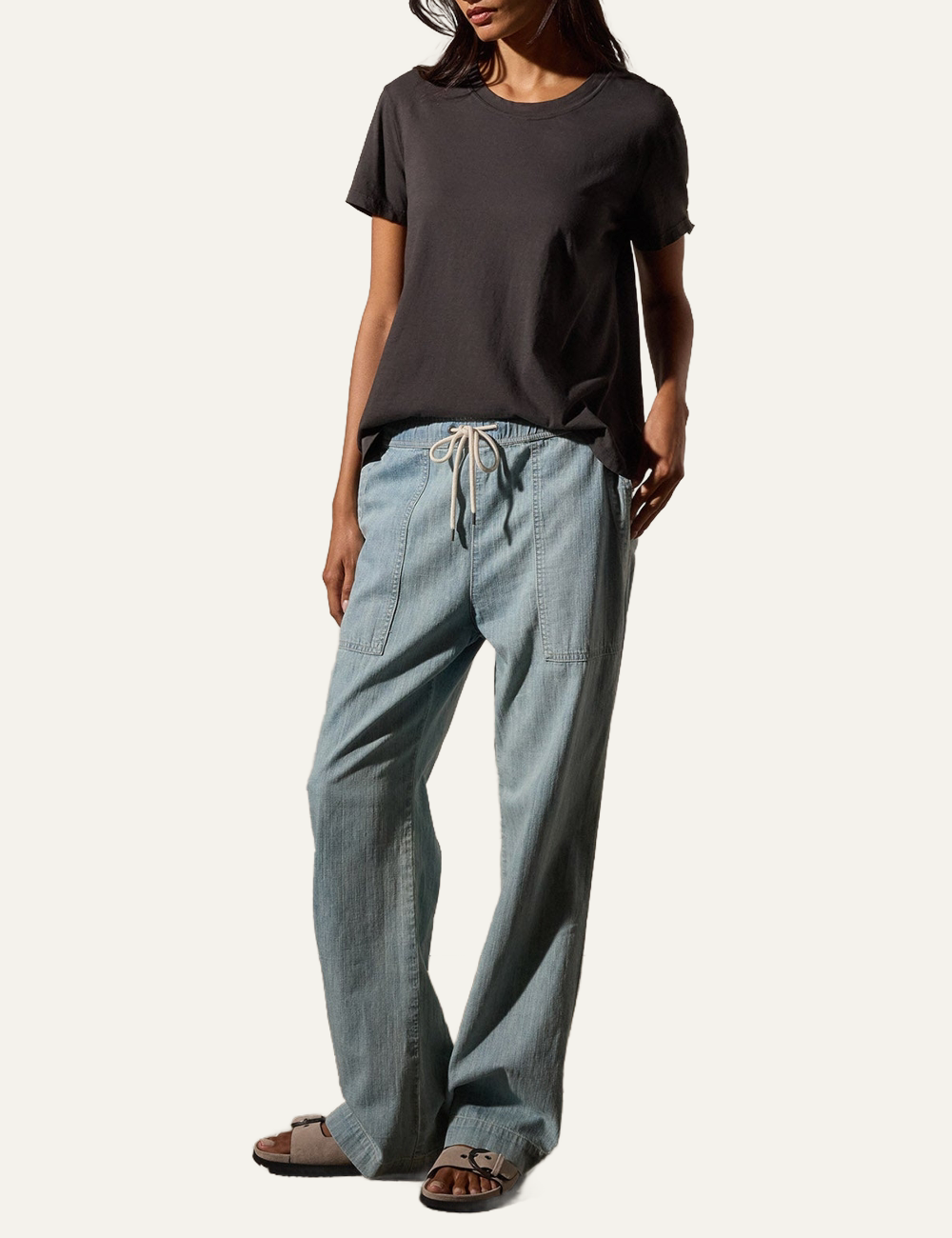 JAMES PERSE VINTAGE LITTLE BOY TEE CARBON