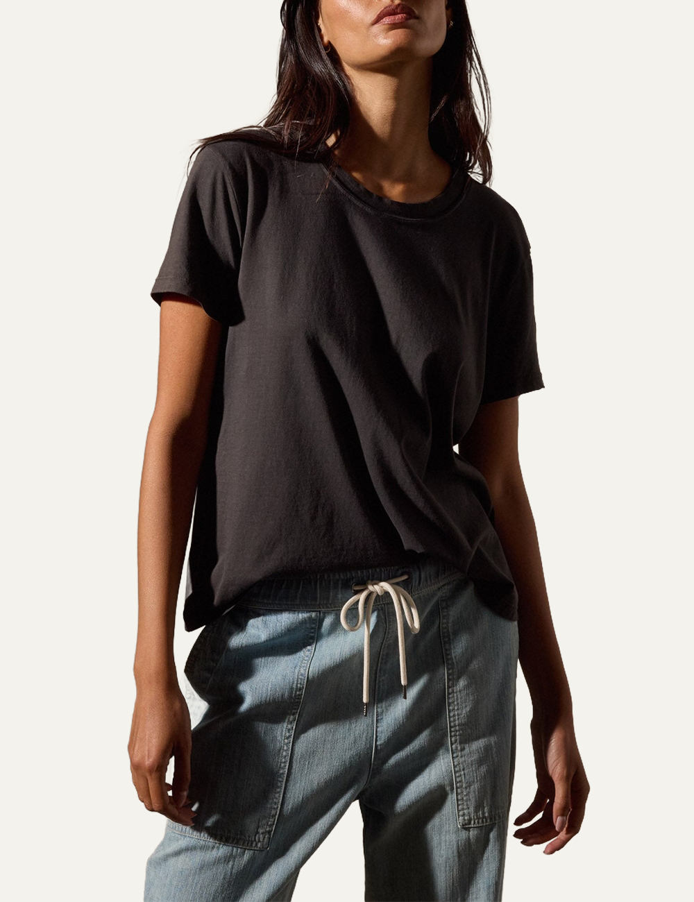 JAMES PERSE VINTAGE LITTLE BOY TEE CARBON