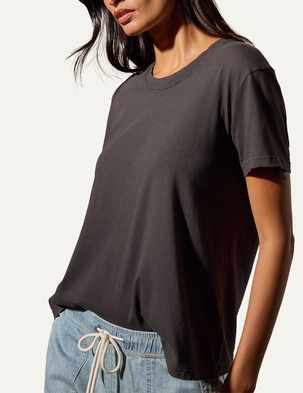 JAMES PERSE VINTAGE LITTLE BOY TEE CARBON