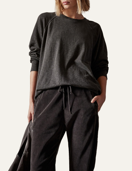 JAMES PERSE FRENCH TERRY RELAXED SWEATSHIRT CARBON