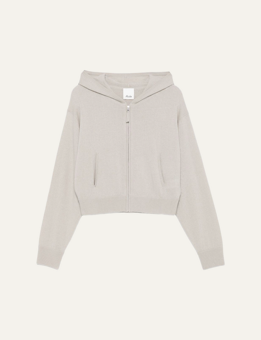ALLUDE CASHMERE BLEND CARDIGAN WITH ZIP