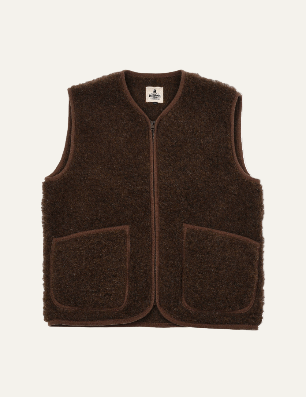 COLDBREAKER PEPITCO VEST DARK BROWN