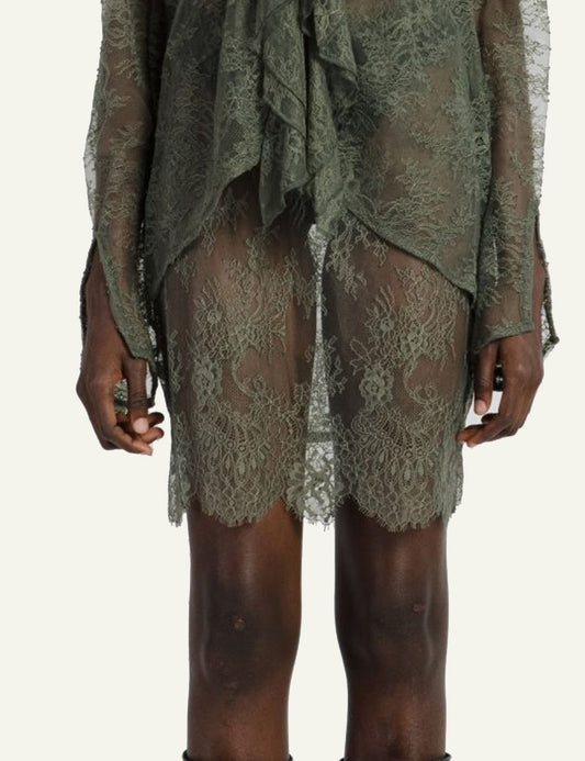 STUDIO 83 LACE SKIRT KHAKI