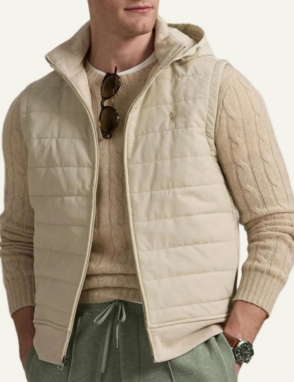 POLO RALPH LAUREN VEST LIGHT BEIGE