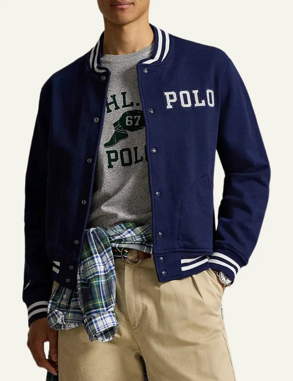 POLO RALPH LAUREN LONG SLEEVE-SWEATSHIRT NAVY
