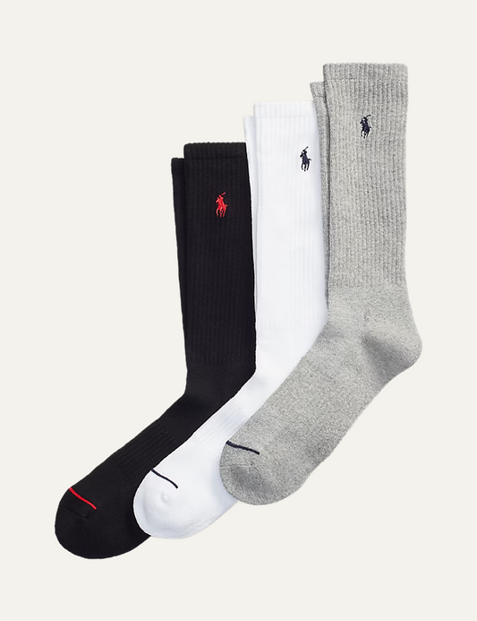 POLO RALPH LAUREN CREW SOCK 3 PACK