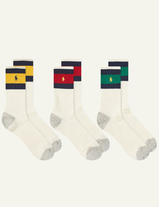POLO RALPH LAUREN POLO CREW SOCK 3 PACK