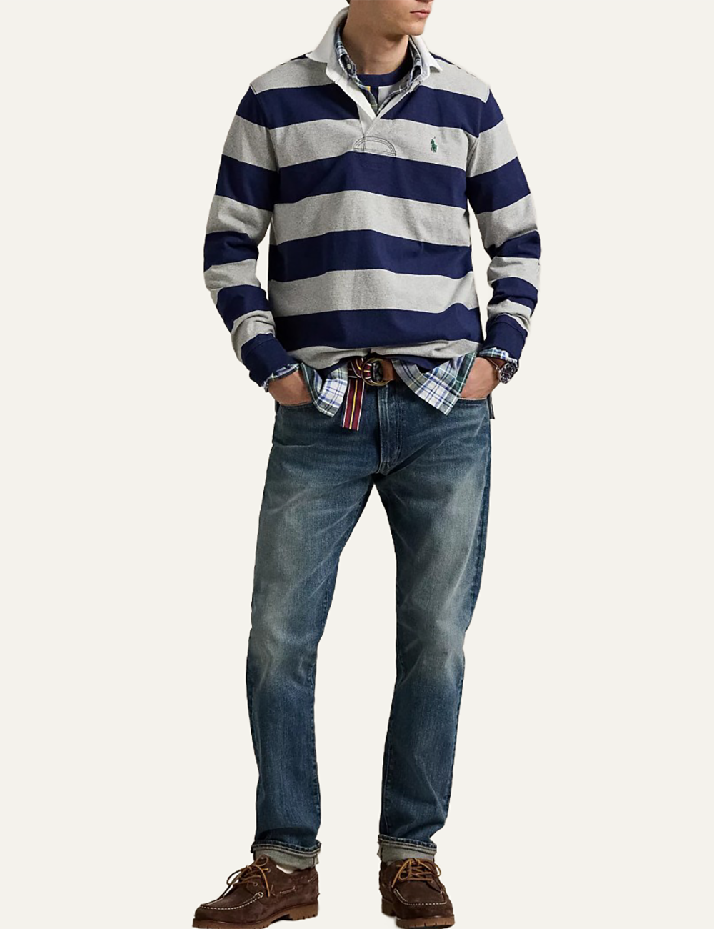 POLO RALPH LAUREN LS RUGBY M3-LONG SLEEVE-KNIT