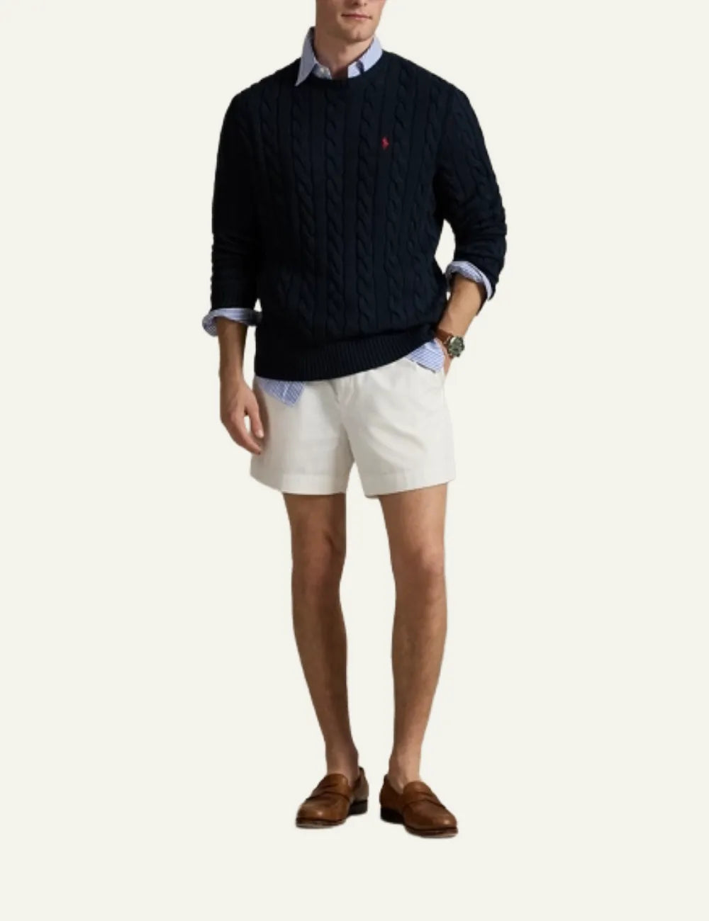 POLO RALPH LAUREN LS DRIVER CN-LONG SLEEVE-PULLOVER