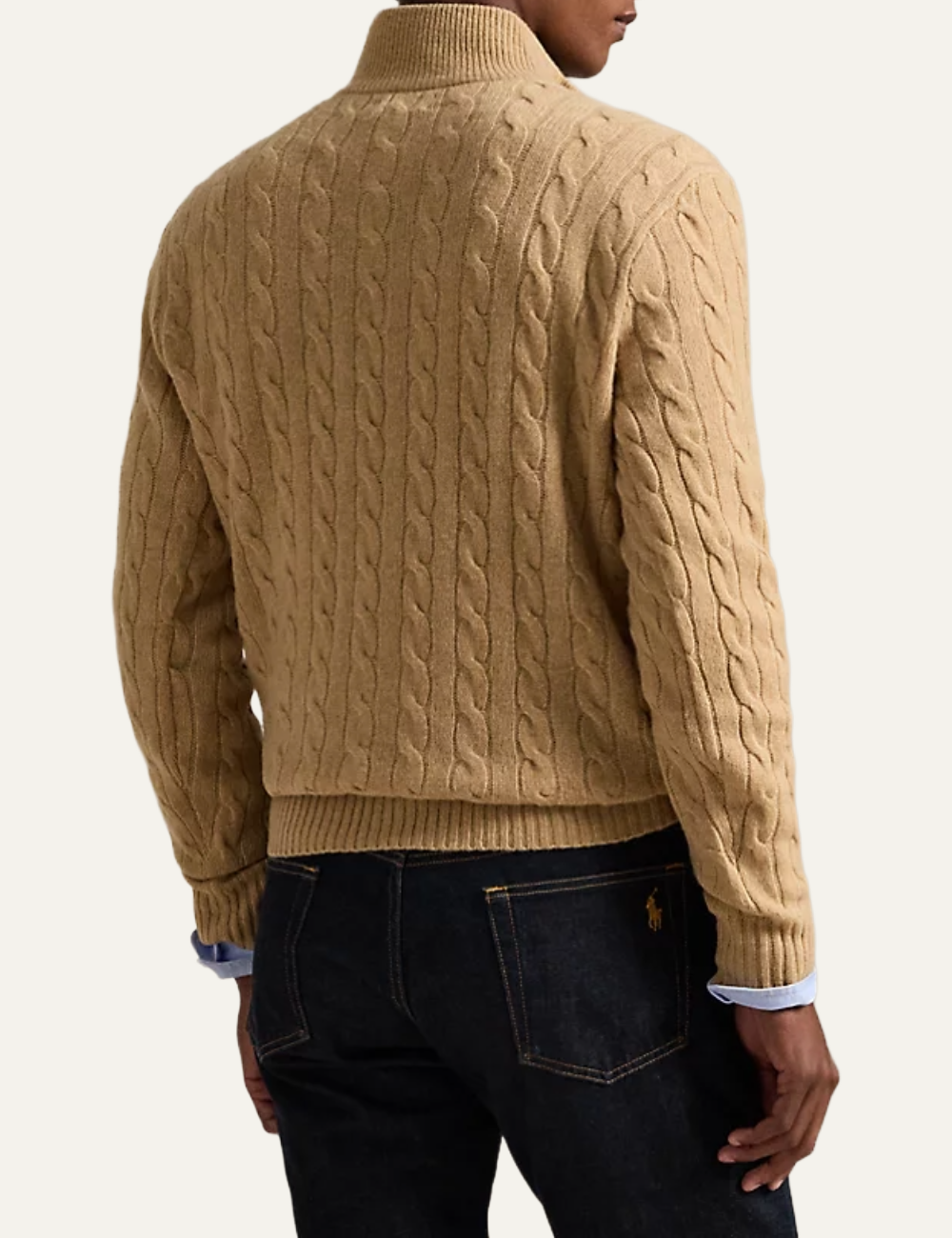 POLO RALPH LAUREN LONG SLEEVE-PULLOVER BROWN