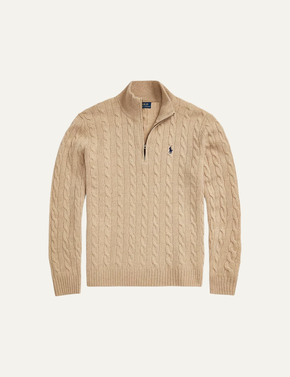 POLO RALPH LAUREN LONG SLEEVE-PULLOVER BROWN