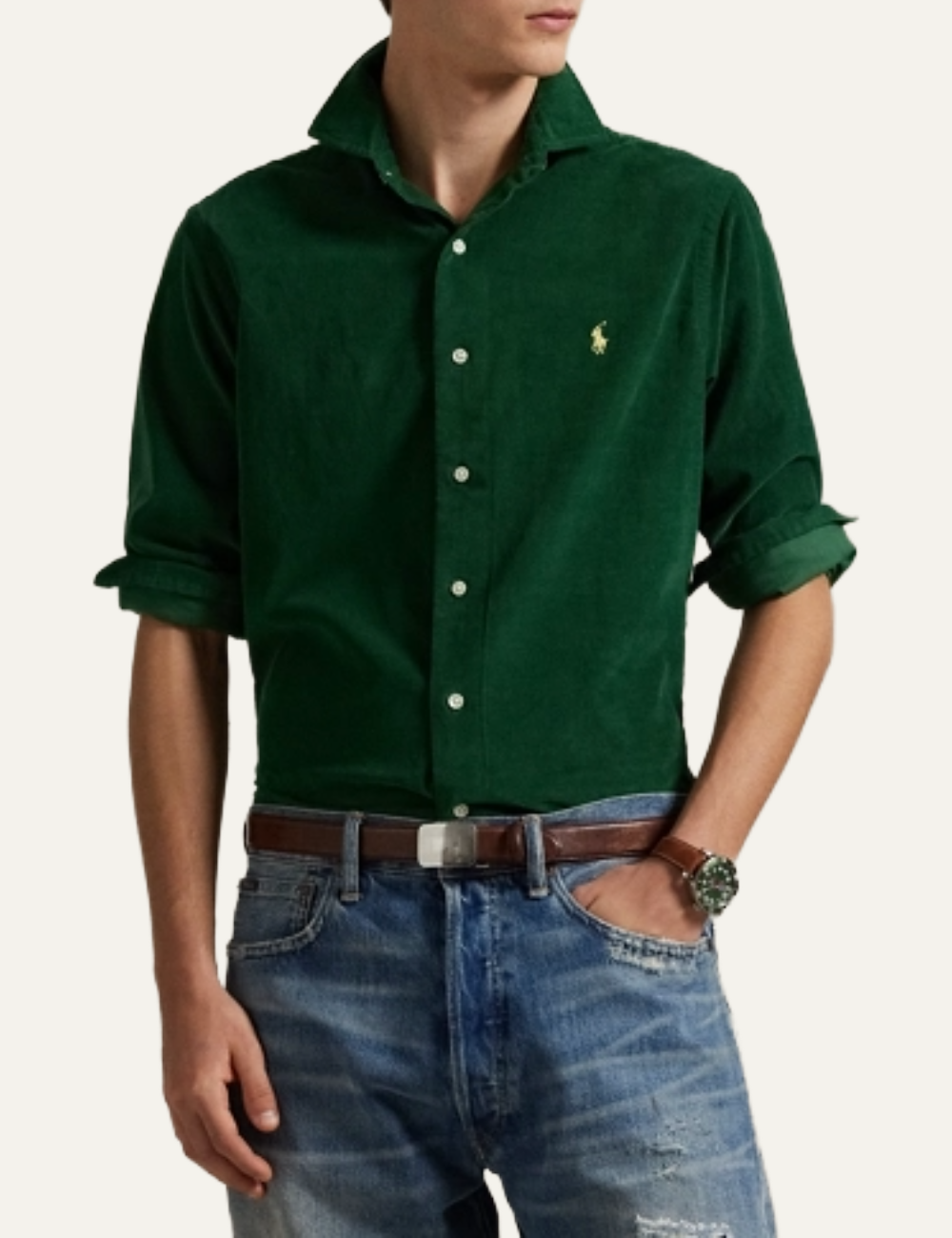 POLO RALPH LAUREN CUESTBBPPCS-LONG SLEEVE-SPORT SHIRT