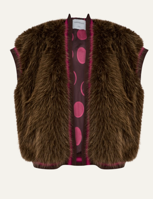 OAKWOOD OLYMPIA FAUX FURS BROWN