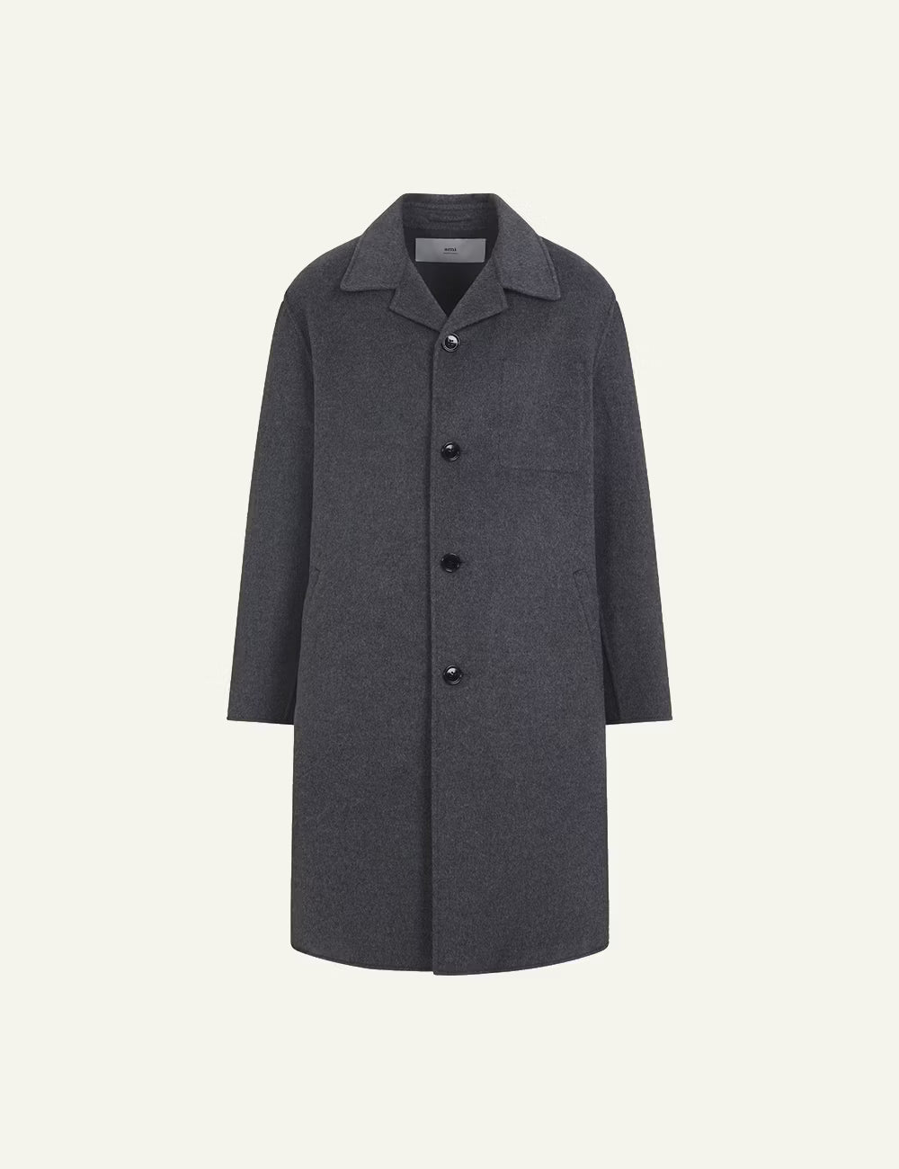 AMI CAR WOOL BELTEDS COAT