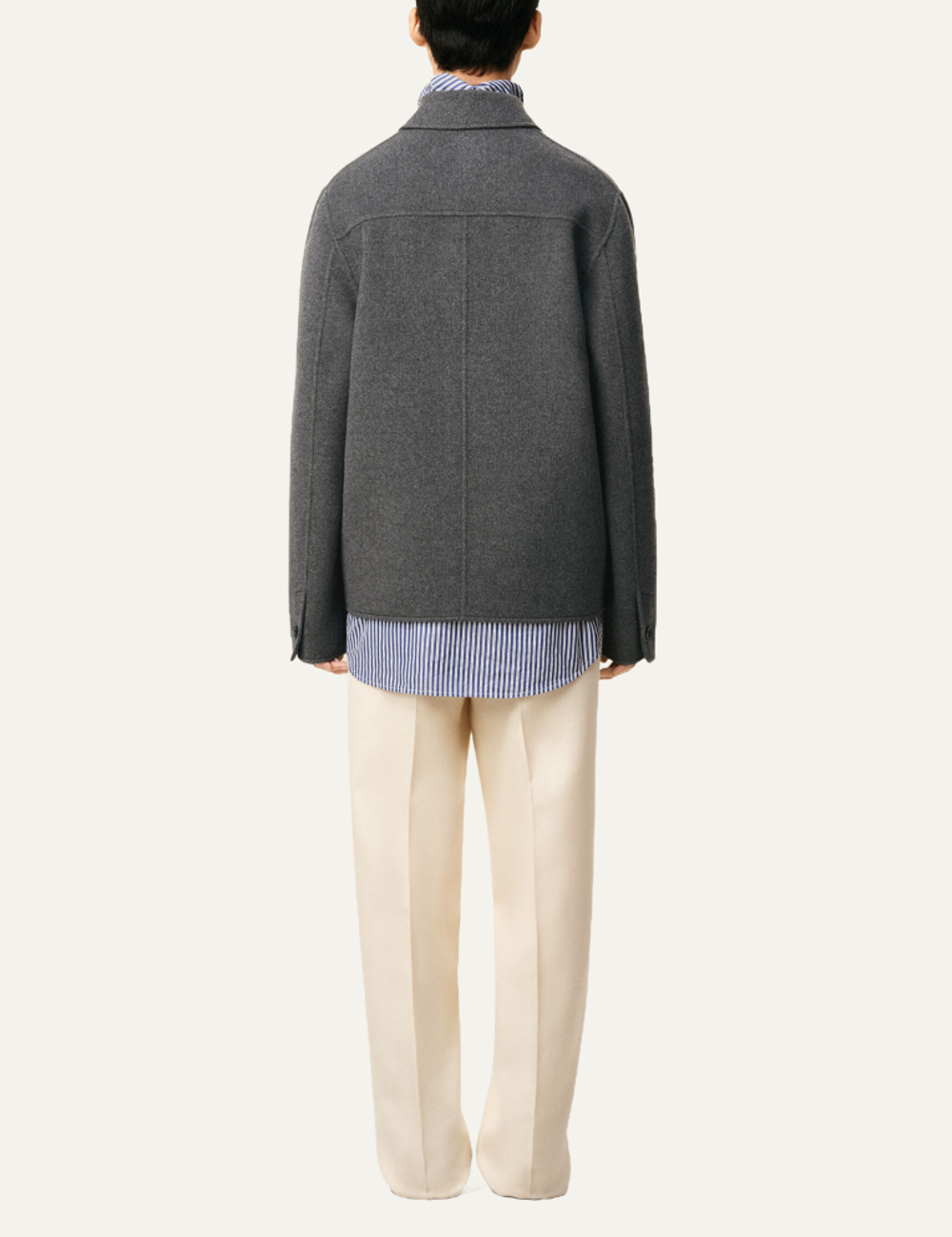 AMI WOOL BOXY BUTTONED JACKET