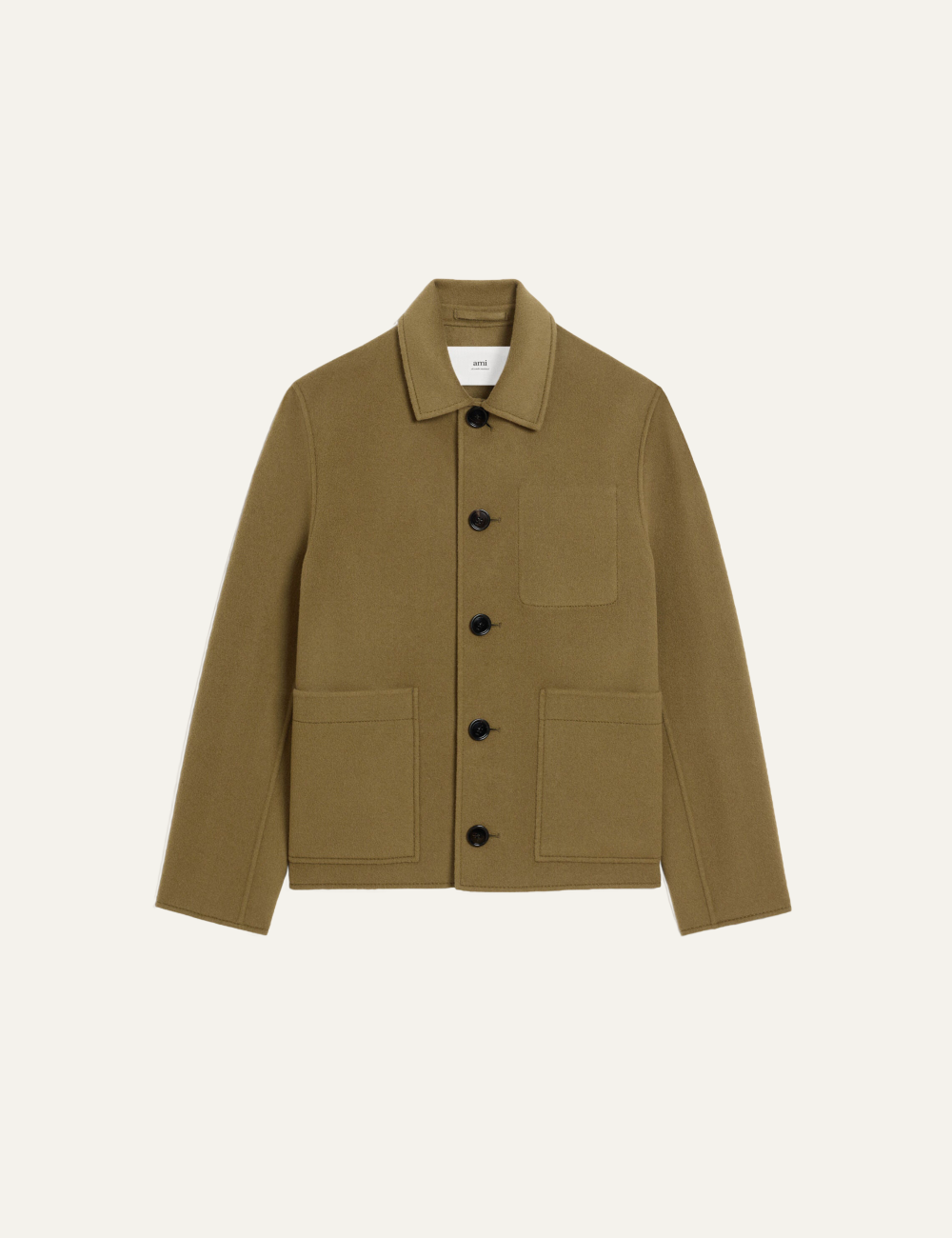 AMI BOXY BUTTONED JACKET BRONZE