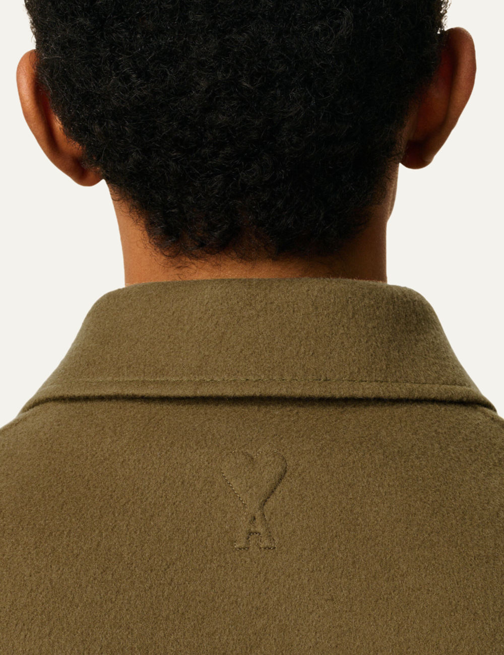 AMI BOXY BUTTONED JACKET BRONZE