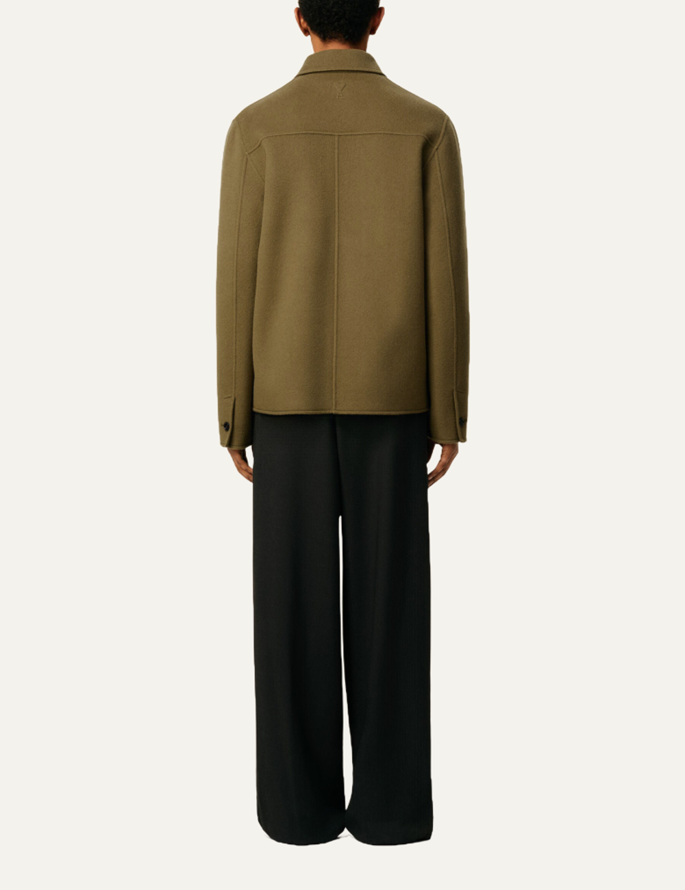 AMI BOXY BUTTONED JACKET BRONZE