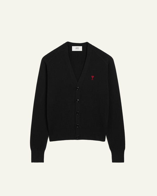 AMI ADC CARDIGAN BLACK/RED