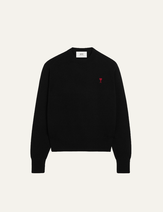 AMI ADC SWEATER BLACK/RED