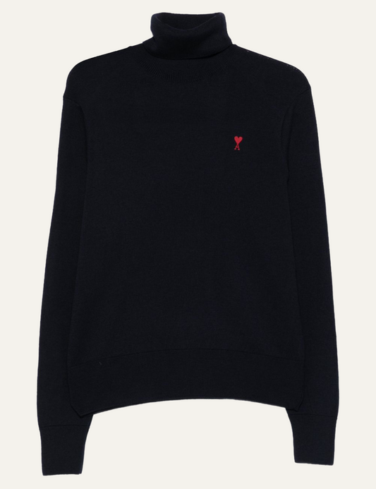AMI ADC SWEATER BLACK/RED