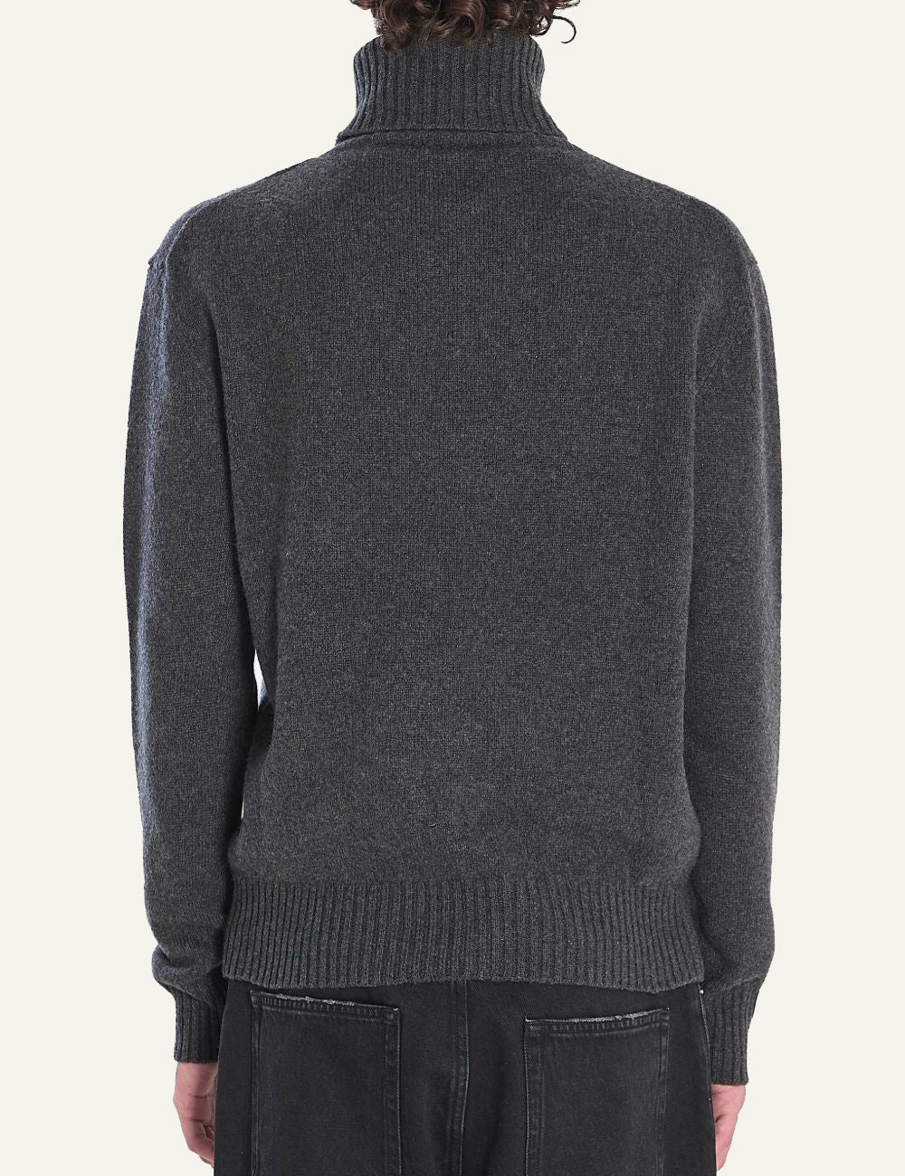 AMI ADC SWEATER ANTHRACITE