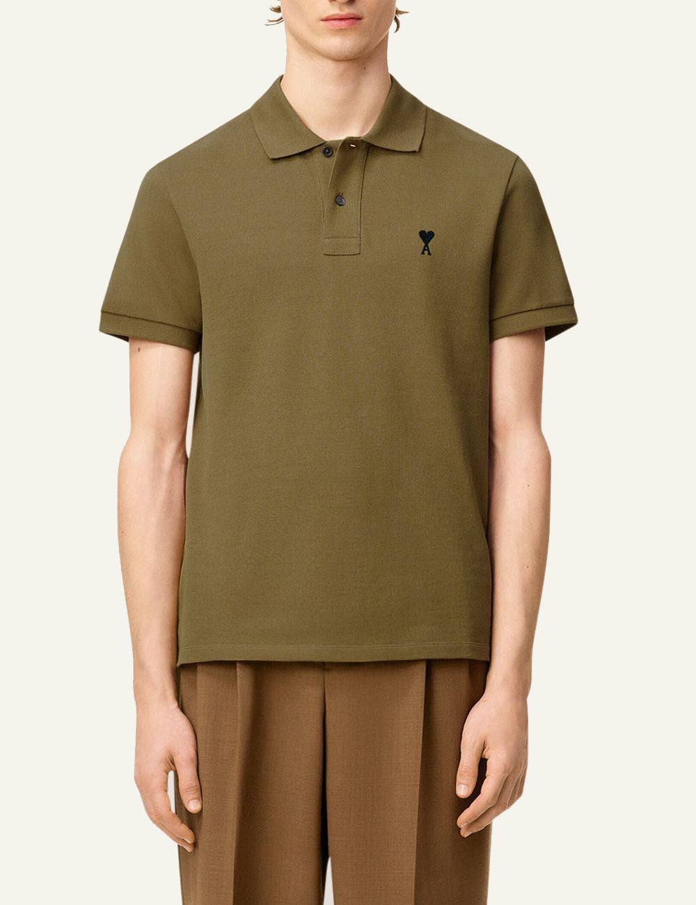 AMI AMI DE COEUR POLO SHIRT BRONZE