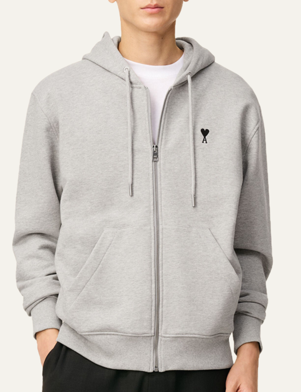 AMI DE COEUR HOODIE HEATHER ASH GREY