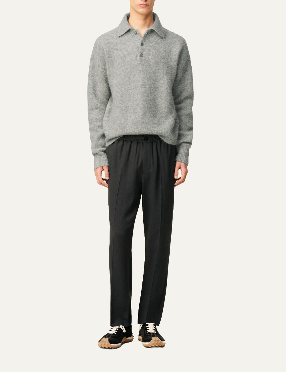 AMI ELASTICATED WAIST PANT