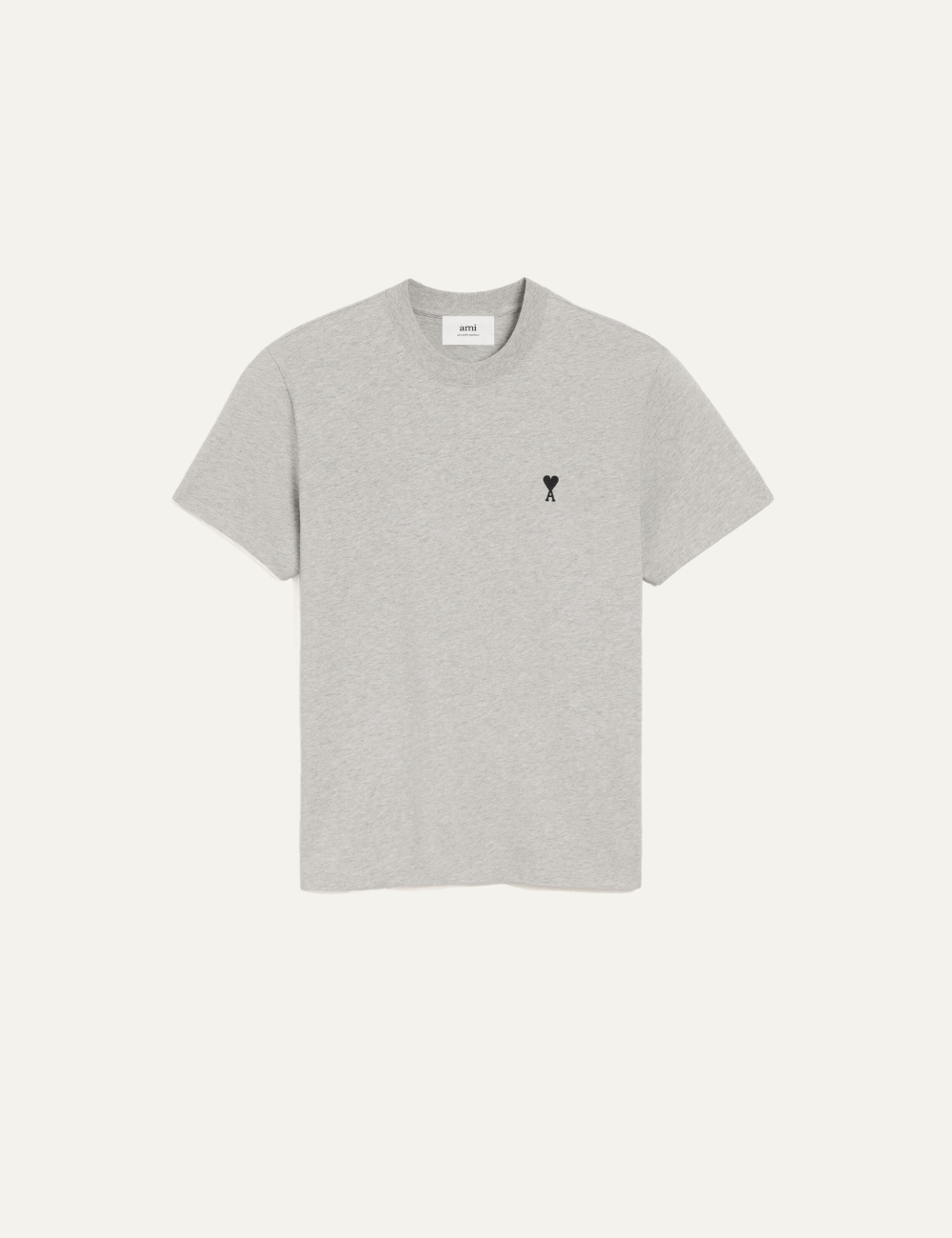 AMI CONTRASTED ADC SHIRT HEATHER ASH GREY