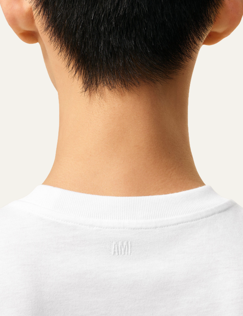 AMI CONTRASTED ADC SHIRT WHITE