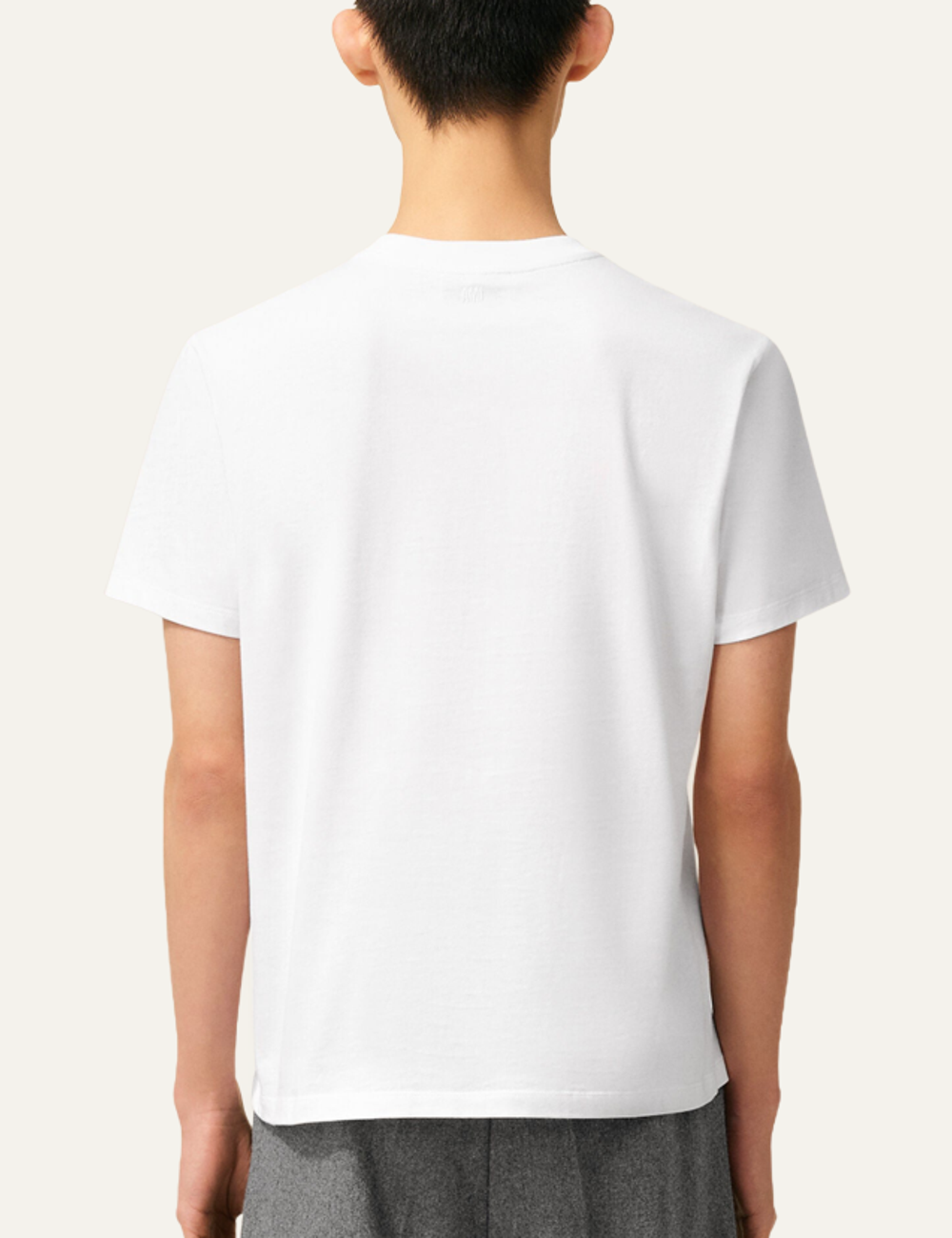 AMI CONTRASTED ADC SHIRT WHITE