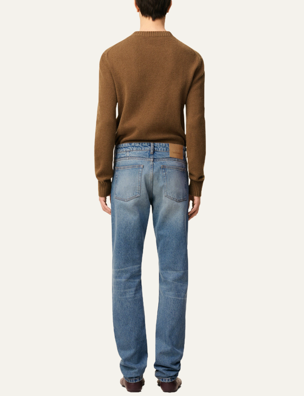 AMI CLASSIC FIT JEANS USED BLUE