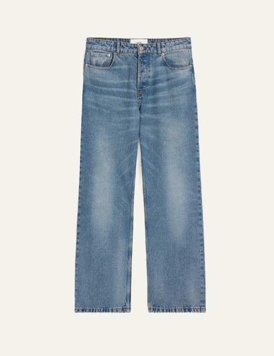 AMI LARGE FIT JEANS USED BLUE