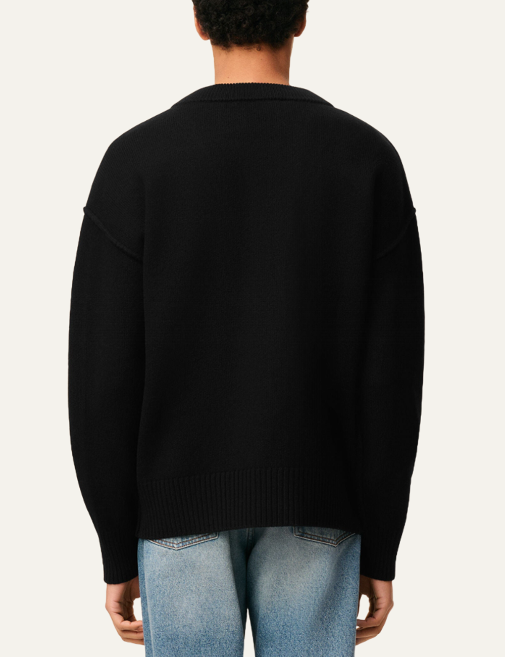 AMI ADC CARDIGAN BLACK/RED