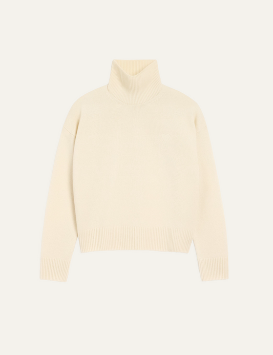 AMI ADC SWEATER IVORY