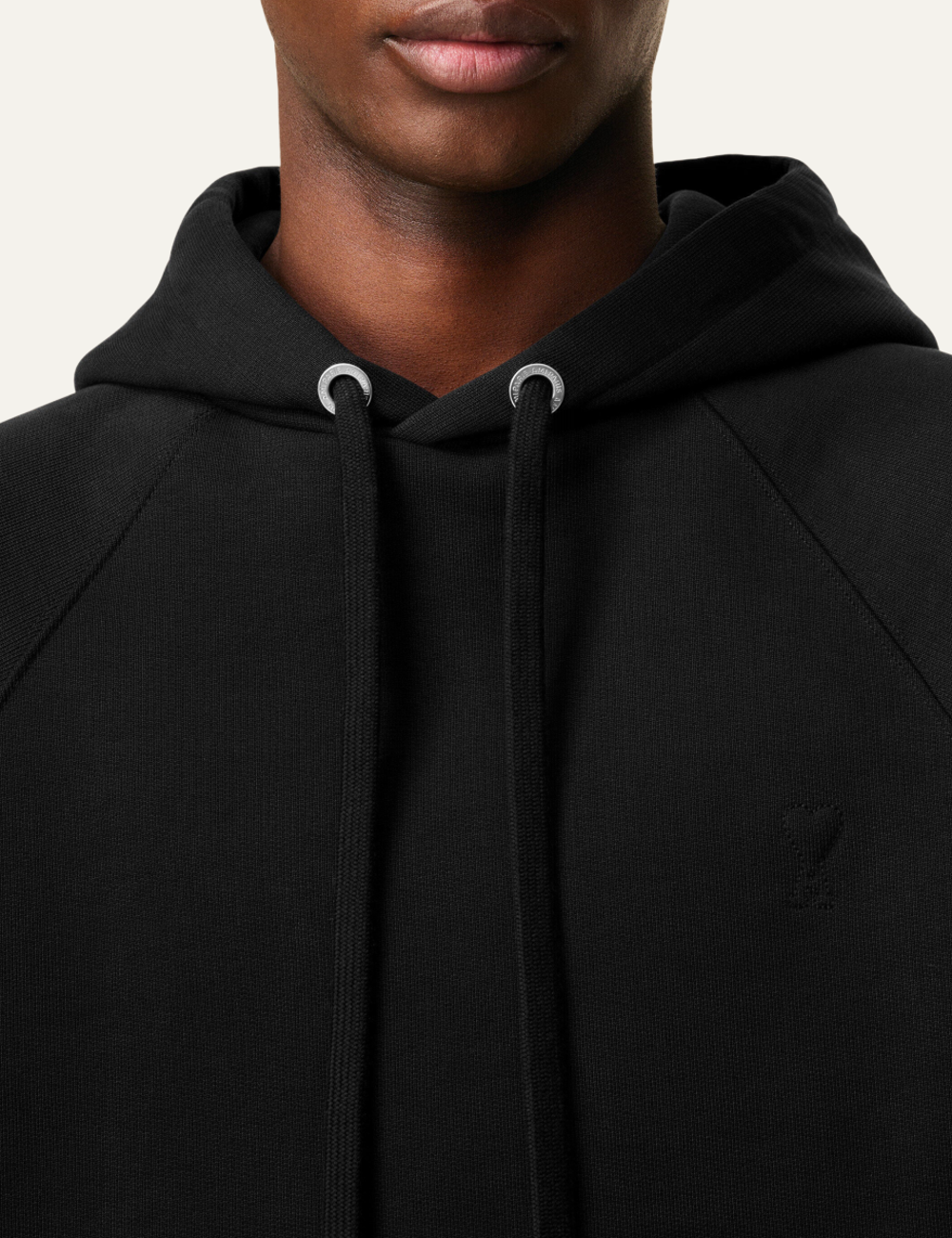 AMI DE COEUR COTTON HOODIE BLACK