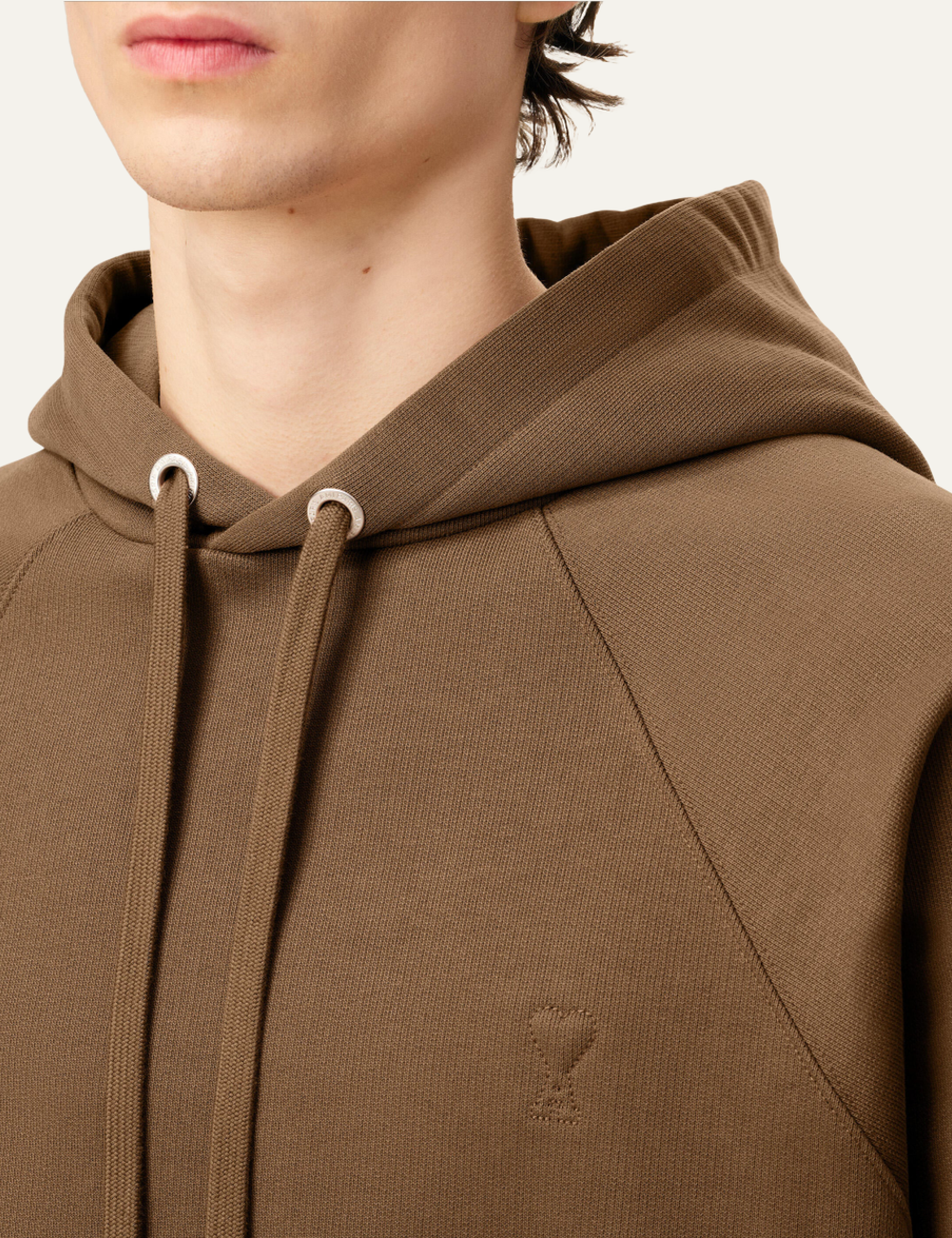 AMI DE COEUR COTTON HOODIE HAZELNUT